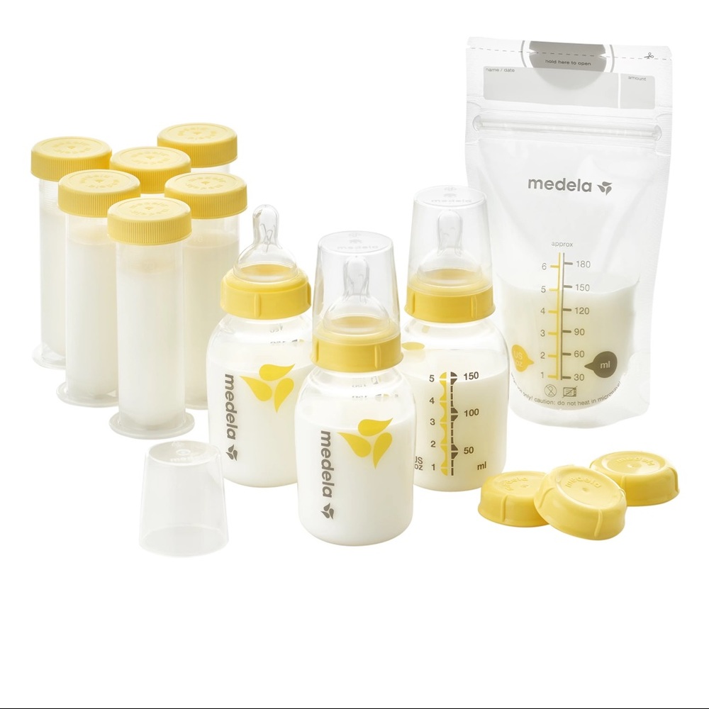 Medela Feeding Set (bottles, freezer bags)
